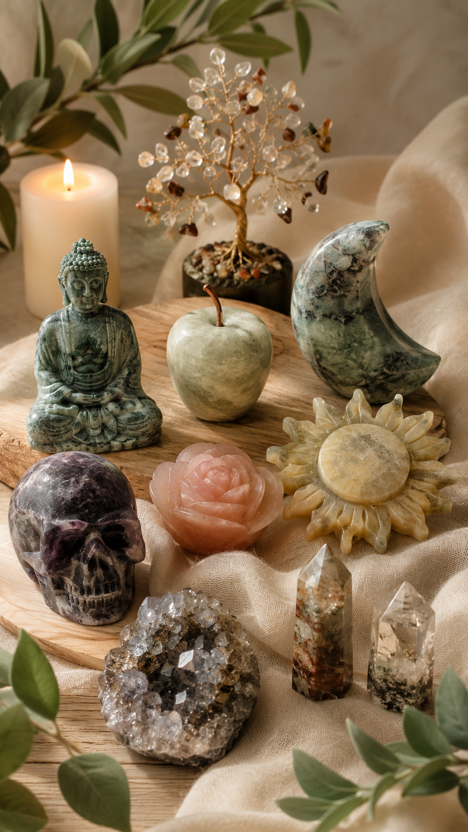 Objets décoratifs en pierres naturelles Fee Krystelle