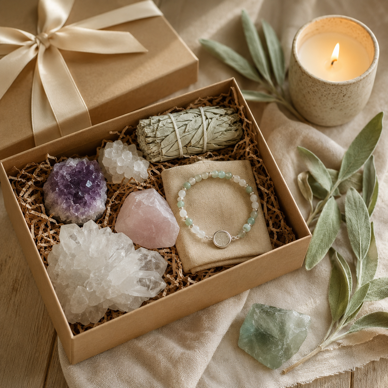 Coffrets cadeaux cristaux Fee Krystelle
